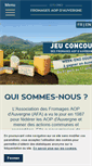 Mobile Screenshot of fromages-aop-auvergne.com